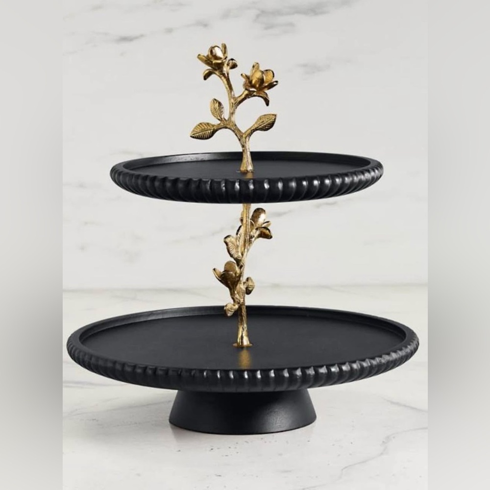 Frontgate Onyx Collection - Two Tiered Server - NWT